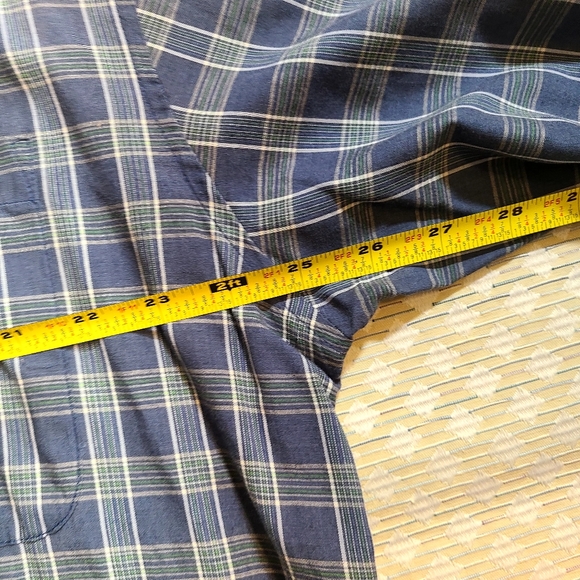 Hunters Peak Flannel Adult Mens XL Blue Long Sleeve Single Needle Stitch - Picture 7 of 9